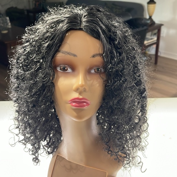 HAIR, 15-16” long, deep waves/loose curls, Afro, Black - Picture 1 of 7
